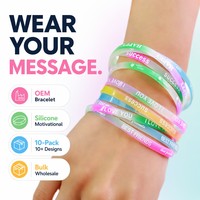 Bracelets de mariage unisexes, produits promotionnels pour la Saint-Valentin, idées cadeaux, ensemble de bracelets en silicone personnalisés
