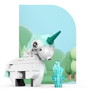 Xingbao-18024 unicornio para niños, juguetes creativos, bloques de construcción, juguetes de construcción - Product Image 3