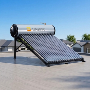 <span class=keywords><strong>Chauffe</strong></span>-<span class=keywords><strong>eau</strong></span> <span class=keywords><strong>solaire</strong></span> avancé à tubes sous vide pressurisés pour installation extérieure sur toit, idéal pour hôtels et foyers - Product Image 1