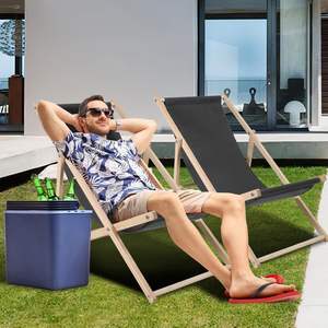 High Quality Portable Outdoor Folding <b>Deck</b> <b>Chair</b> Garden Lounger <b>Beach</b> Wooden <b>Chair</b> for Camping Mail Order Pack - Product Image 6