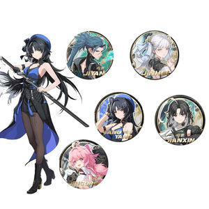 20 styles, 75 mm, Wuthering Waves, Yangyang <span class=keywords><strong>Encore</strong></span>, dessin animé japonais, Baji Ba Ji, anime, badge en alliage, broche, épingle - Product Image 1