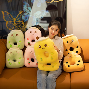 Coussin en peluche doux et chaud pour le bureau, design hiver dessin animé Kawaii, en forme de tasse de thé au lait Boba Bubble, pour la sieste et le repos des mains - Product Image 2