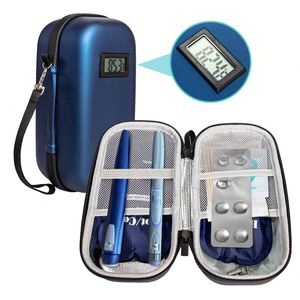 Bolsa de Insulina para Diabetes, Portátil, Aislada, de EVA, con Paquete de Hielo, Resistente al Agua, Duradera, para un Transporte Conveniente, Estuche de Viaje, Caja Refrigeradora - Product Image 1