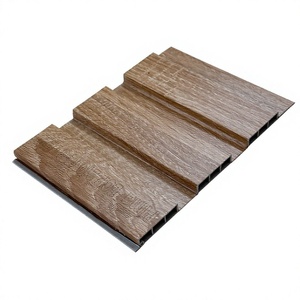 Panneau mural WPC imperméable pour intérieur, résistant au feu, à âme creuse, rainuré, pour la décoration intérieure - Product Image 1