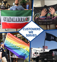 Drapeaux publicitaires promotionnels personnalisés en polyester avec impression numérique, écologiques et portables, de haute qualité