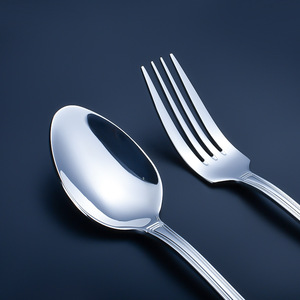 Juego de Cuchillo, Tenedor y Cuchara de Acero Inoxidable Minimalista Moderno <span class=keywords><strong>para</strong></span> Uso en Hoteles y Restaurantes, Vajilla <span class=keywords><strong>para</strong></span> Bodas - Product Image 5
