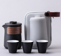Ensemble de thé de voyage Quick Cup, ensemble de thé Kung Fu, sac de rangement, tasse personnelle
