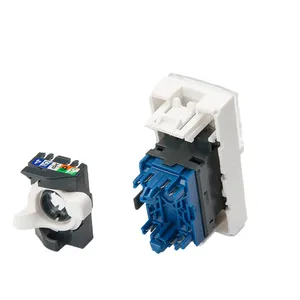 Promoção de venda quente de 45*45mm, legrand estilo rj45 cat6a utp francês, tipo keystone jack