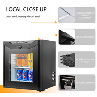 Suokang Mini réfrigérateur à ammoniac 25 litres avec porte en verre, bar, chambre d'hôtel, réfrigérateur à absorption petit