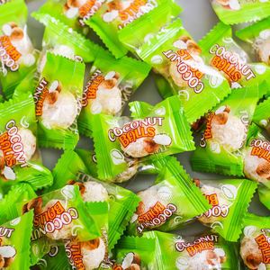 輸出供給 グルテンフリー ソフトチュー OEM 大量スイーツ プレミアムココナッツコーティング カラギーナン グミ - Product Image 6