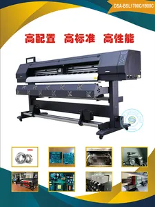 Myjet epso-impresora solvente marca sino color bossron wonder eco, 1,80, alimentación media, 10 pies, l1300 sky