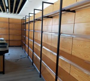 Estante Metálico Ajustable de Una Cara y Múltiples Niveles para Exhibición en Tiendas, con Recubrimiento de Polvo Epóxico Ligero SY SY86-1 - Product Image 5