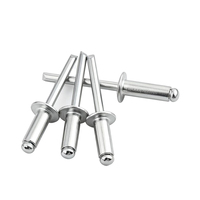 Rivets aveugles à extrémité ouverte en aluminium de haute qualité, tête ronde, sans nickel, personnalisables, marque HANSHA, fabriqués en Chine