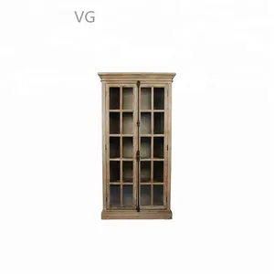 Armario de madera maciza de estilo antiguo, mueble para el hogar, sala de estar, vitrina de vino China