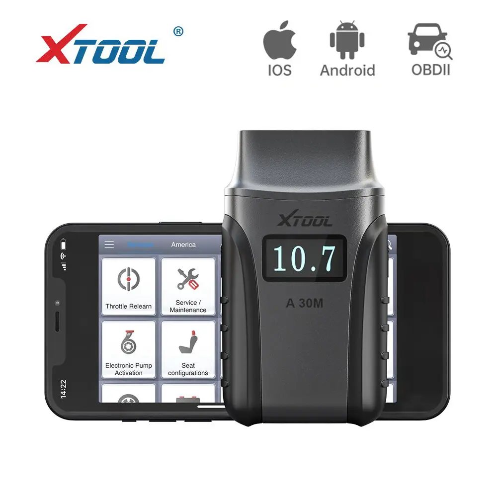 XTOOL Anyscan A30M Scanner Support Bt OBD2 Android / IOS Full Diagnostic System Multi Car Brands Free Update Online
