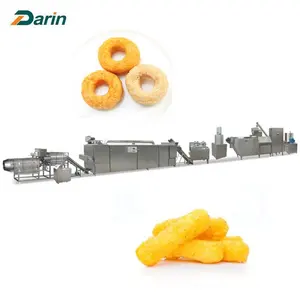 Various Size And Shape Cereals Extruder Snacks Making Machine Puffed Corn Cereal Snacks Production Line