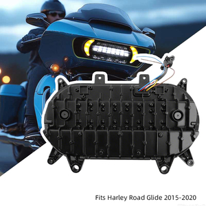 Ensemble de phares LED haute luminosité avec clignotants DRL, faisceau haut et bas pour Harley Davidson Road Glide 2015-2020 / Prix usine - Product Image 6