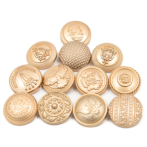 Wholesale 30mm Coat Gold Blazer Zinc Alloy Metal Plating Technics Shank <b>Buttons</b> - Product Image 2