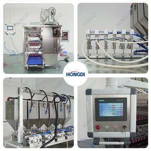 Machine d'emballage automatique haute performance 6 voies à scellage 4 côtés pour films liquides et plastiques, remplisseuse de sachets pour bain de bouche, café, miel - Product Image 5