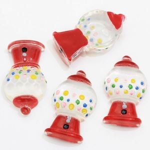 Vendita in fabbrica simpatici cabochon con retro piatto in resina rosso <span class=keywords><strong>rosa</strong></span> Gumball macchina per gioielli fornisce collane di orecchini con <span class=keywords><strong>perline</strong></span> acriliche sciolte - Product Image 4