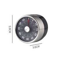 Timer dapur magnetik Manual, Timer dapur 60 menit, Timer hitung mundur