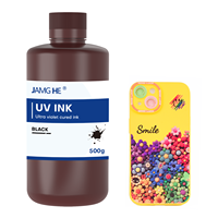 Tinta UV Jamg He CMYKWV Warna Cerah Kompatibel dengan Print Head Epson, Ricoh