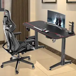 Hot Selling 55 Inch Adjustable Height Electric Gaming Desk Standing Up Metal Computer Gaming Desk For Home &Office