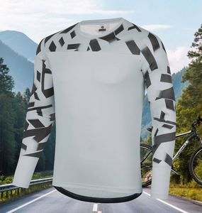 เสื้อจักรยานแขนยาวสำหรับผู้ชายรุ่นใหม่ล่าสุดสำหรับฤดูใบไม้ร่วง ผลิตจากโพลีเอสเตอร์น้ำหนักเบา ระบายอากาศได้ดี แห้งเร็ว เหมาะสำหรับกิจกรรมกลางแจ้ง - Product Image 1