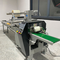 Machine d'emballage automatique à grande vitesse pour sacs en plastique et bâtonnets glacés, avec film thermoscellable, modèles 350 et 450