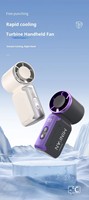 Kipas Tangan Mini USB Rechargeable Aliran Udara Tinggi Desain Lipat Konstruksi ABS PC Kontrol Tombol 100-Kecepatan Pengaturan Kecepatan Penggunaan Luar Ruangan