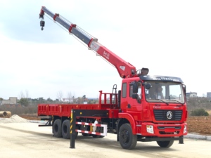 Camión Dongfeng 6x4, Equipado con una Grúa de Brazo de 12 Toneladas, Gran Capacidad de Elevación - Product Image 6