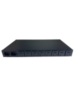 PDU intelligent personnalisé IP 230V 10A avec double interrupteur d'alimentation, télécommande, protection contre les surcharges, les surtensions et la foudre, OEM disponible, 8 prises