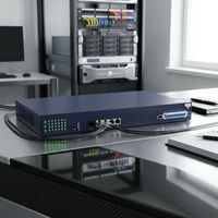 Gateway VoIP IAD600-24FXS con 4 Puertos Gigabit GE, Conversor Analógico a IP SIP IAD para Sistemas Telefónicos PBX de Hoteles y Empresas Asterisk 3CX