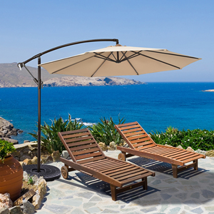 Uplion-Paraguas de exterior en voladizo impermeable para jardín, sombrillas colgantes compensadas para <span class=keywords><strong>Patio</strong></span>, hermosa sombrilla duradera - Product Image 2