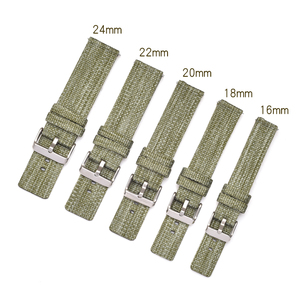 Bracelets de montre en toile pour femmes à dégagement rapide 16 18 20mm 22mm 24mm pour Samsung/Amazfit/<span class=keywords><strong>Huawei</strong></span>/Garmin ceinture de montre tissée en Nylon bracelet en vrac - Product Image 4