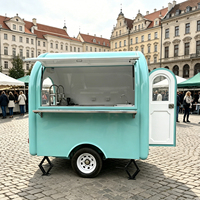 Cuisine mobile rétro au design élégant pour la restauration, remorque de concession pour les vendeurs de rue, les festivals et les entreprises de traiteur