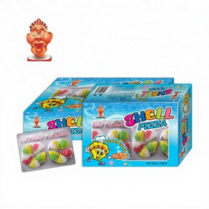 Caramelos de Goma con Forma de <span class=keywords><strong>Pizza</strong></span>, Coloridos, Marca Privada OEM ODM, Dulces Halal, Caramelos Blandos en Caja - Product Image 1