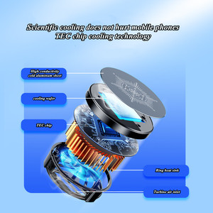 Nouveau produit X25 2024 : Refroidisseur portable avec éclairage RGB, ventilateurs et semi-conducteurs de refroidissement pour téléphone - Product Image 5