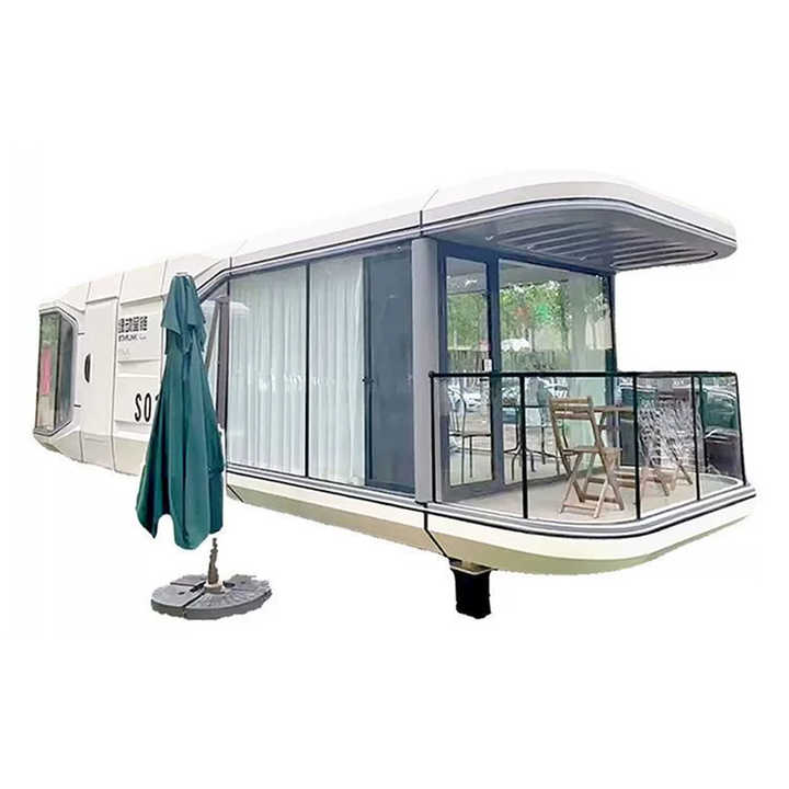 2025 New Small Waterproof Prefabricated Steel Structure Container House Mobile Space Capsule Resort Farm Villas Office Shopping