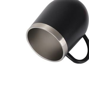 Manufacturer 12oz Custom Logo <b>18</b>/8 Stainless Steel Egg Shape Wine Tumbler Vacuum Cups Coffee Mugs With Handle - Product Image 4
