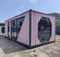 Bâtiment Conteneur Personnalisé Élégant, Maison Préfabriquée Mobile, Design Moderne, Imperméable, Anti-Corrosion, Bâtiment de Bureau Durable