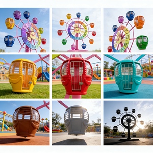 Rueda de la Fortuna Decorativa Navideña Directa, Rueda de la Fortuna Navideña para Exteriores, FRP+Acero, Nuevo Diseño 2025 para <span class=keywords><strong>Instalaciones</strong></span> de Parques de Atracciones - Product Image 5