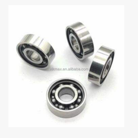 Rodamientos de Nylon para Fingerboard 1.5x4x2mm ABEC-3/5 de Alta Velocidad, Mini Rodamientos de Bolas de Ranura Profunda de Acero Cromado para Skateboard Portátil
