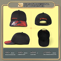 Gorra de Béisbol Personalizada de Alta Calidad Unisex de 6 Paneles con Logotipo Bordado, Visera Curva, Deportiva, Informal, Transpirable, Impermeable, 100% Algodón
