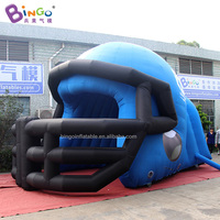 Casque de mascotte gonflable publicitaire, tunnel de football gonflable géant personnalisé pour événements sportifs en plein air