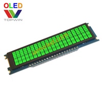 Topwin 2,93 pulgadas 20X2 caracteres tipo azul matriz pasiva pantalla OLED interfaz paralela de 8 bits pantalla OLED