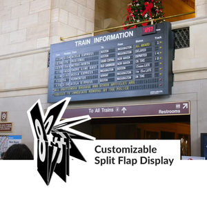 แสดงพนังแบบแยกที่กำหนดเองสำหรับตารางเวลาที่ได้แรงบันดาลใจจากย้อนยุคในร้านกาแฟโรงแรมและร้านอาหาร - Product Image 2