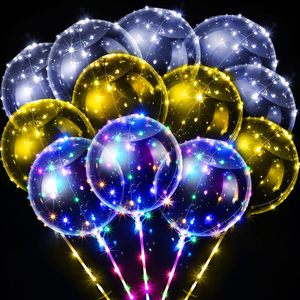 ไฟบอลลูน LED แบบใหม่ปี 2026 ลูกโป่งใสทรงกลมแบบกำหนดเองพร้อมแท่งไฟสำหรับคริสต์มาส - Product Image 1