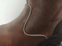 Chaussures de sécurité industrielles robustes unisexes à tige haute, embout en acier, anti-choc électrique, cuir véritable, antidérapantes, Longyunda Straw