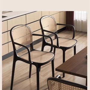 Fauteuil d'extérieur en plastique pour restaurant nordique, chaise longue de jardin - Product Image 5